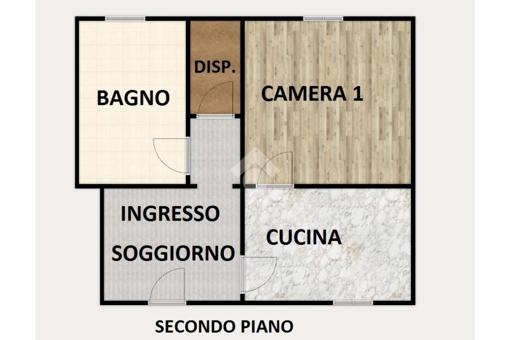Trilocale Via Camarza, Crocefieschi - planimetria 1