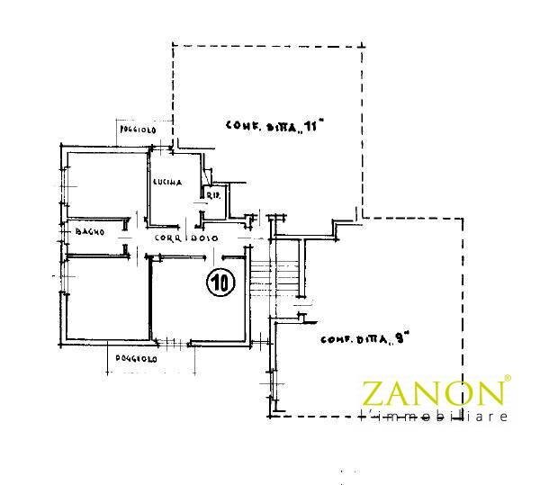 Foto 21 - Four-room apartment Via Gaspare Gozzi, Gorizia - floor plans 1