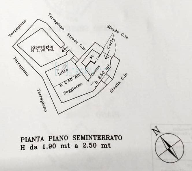 Foto 55 - Rustico Via Borgoratto, Rezzo - planimetria 1