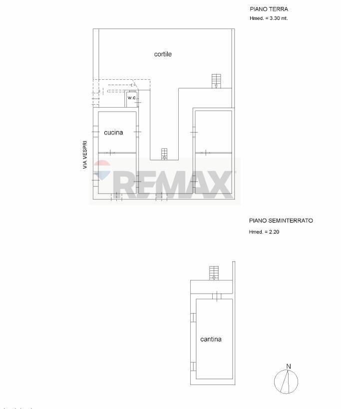 Planimetria Piano Terra - Casa indipendente Via Vespri
 
32, Riposto - planimetria 1