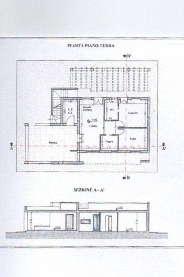 Villa strada Vicinale Frasca, Matino - planimetria 1