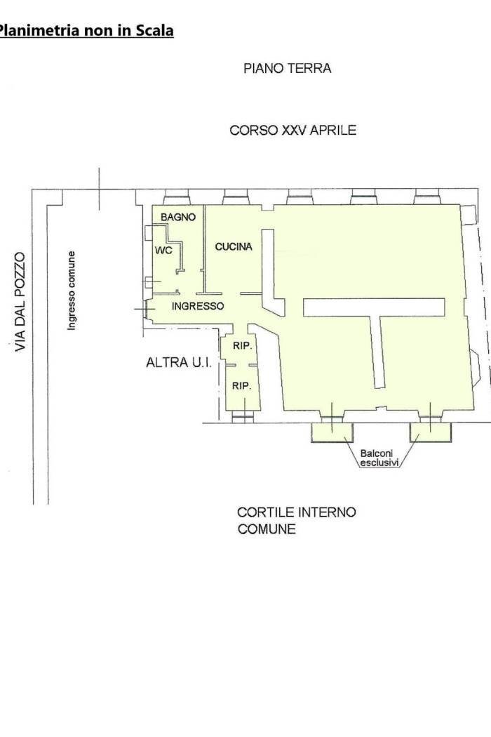 Apartment corso 25 Aprile, Moncalvo - floor plans 1