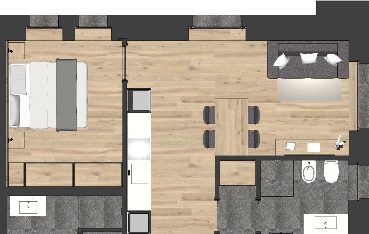 Appartamento via Costabella, 4, Valdidentro - planimetria 1