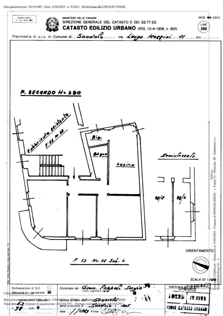 Appartamento largo Giuseppe Mazzini, Sondalo - planimetria 1