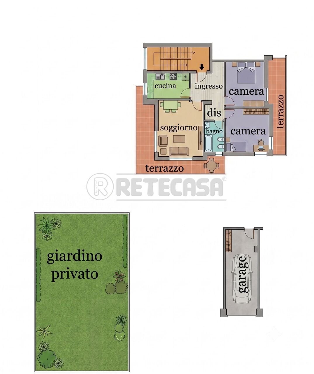 planimetria - Appartamento Via Tunche, Recoaro Terme - planimetria 1