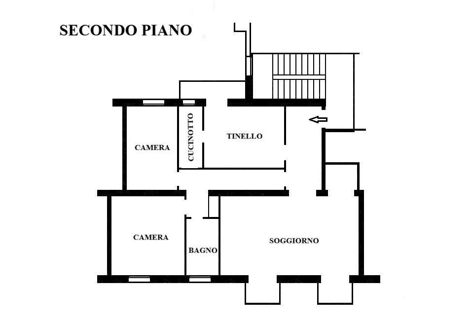 Four-room apartment via Umberto Giordano, 8, Bologna (neighborhood Murri) - floor plans 1