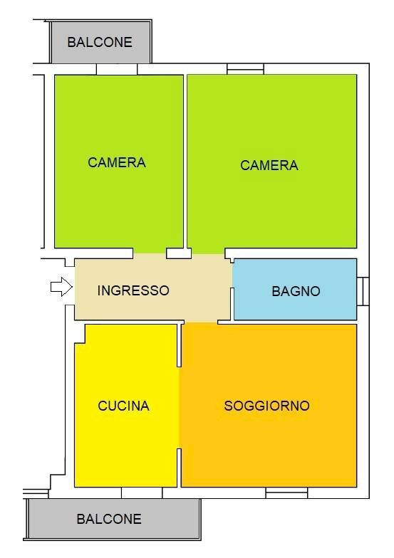 Foto 21 - Three-room apartment Via Giacomo Morigi, Piacenza - floor plans 1