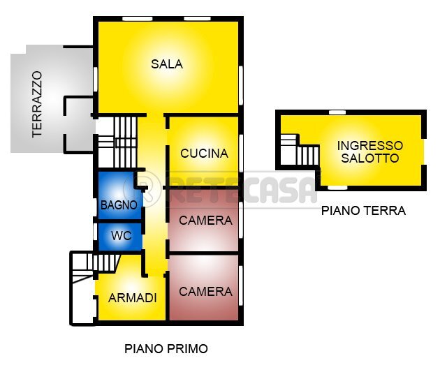 plani rete AA342 - Four-room apartment Via Giuseppe Mazzini 134, Viareggio - floor plans 1