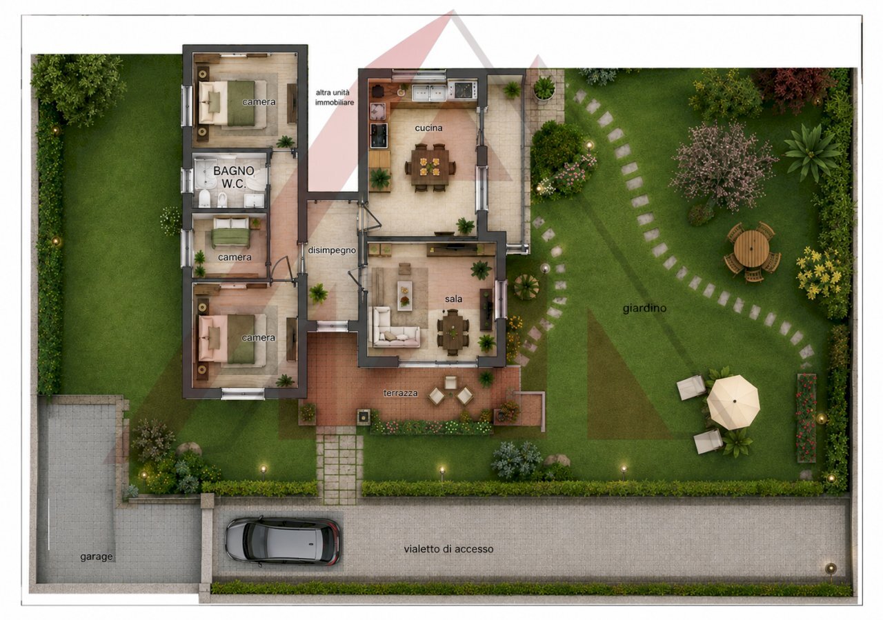 1 - Apartment via sarzanese, Lucca - floor plans 1