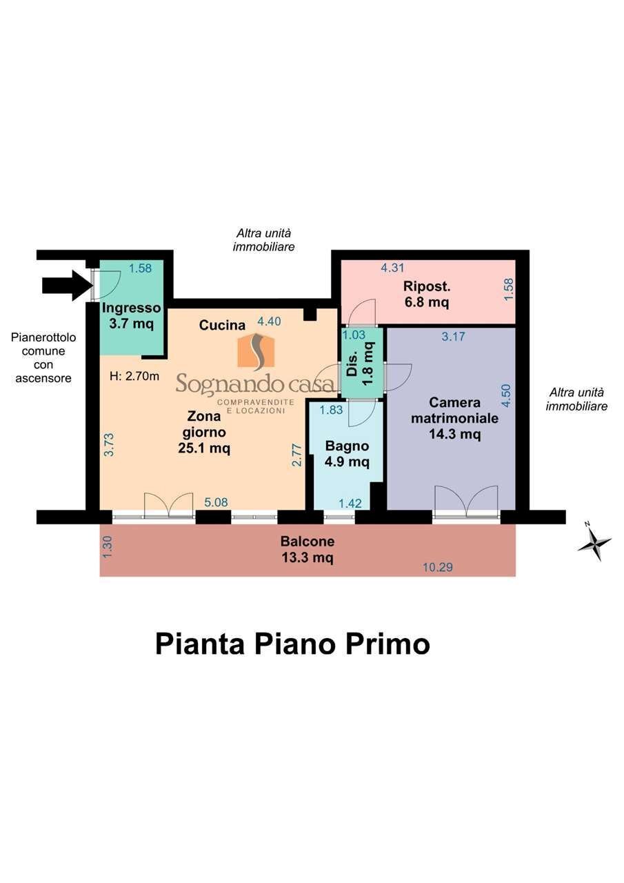 Appartamento Via Etna, Ravenna - planimetria 1