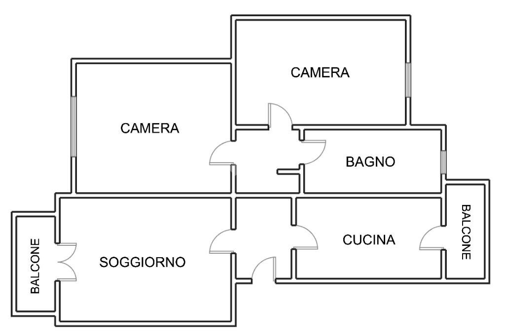 Quadrilocale Via Lino Saettone, Albisola Superiore - planimetria 1