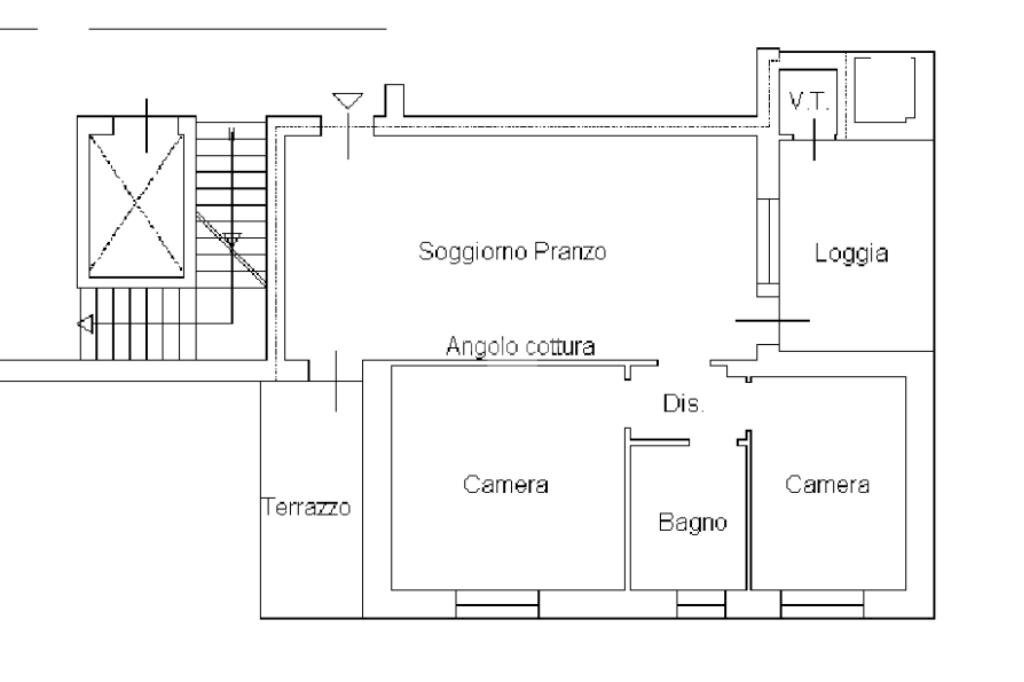 Three-room apartment Via Caduti di Nassiriya, Baricella - floor plans 1