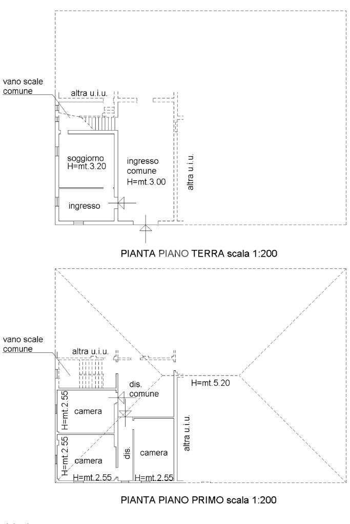 Rustico Via Ferratina, Sala Bolognese - planimetria 1