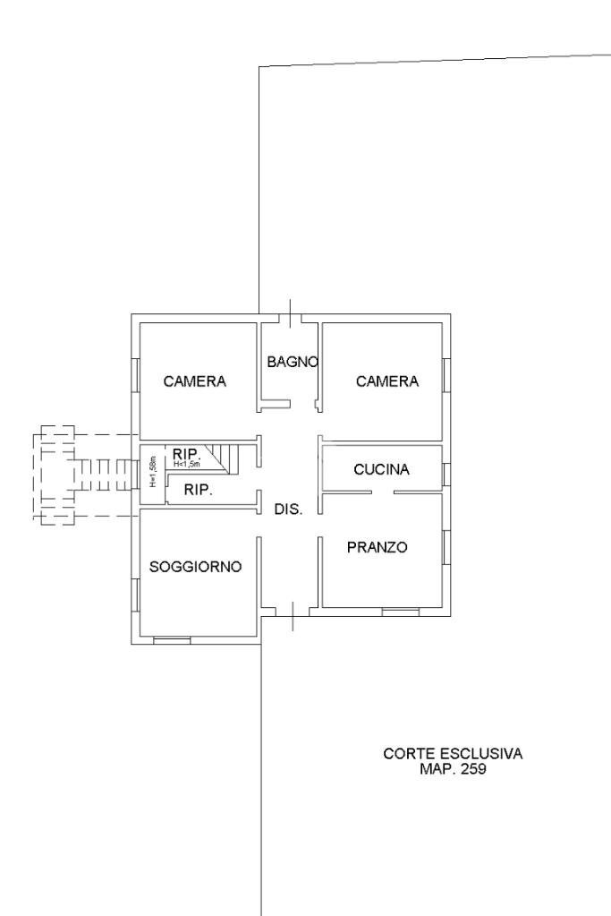Quadrilocale Via Pilastrino, Calderara di Reno - planimetria 1
