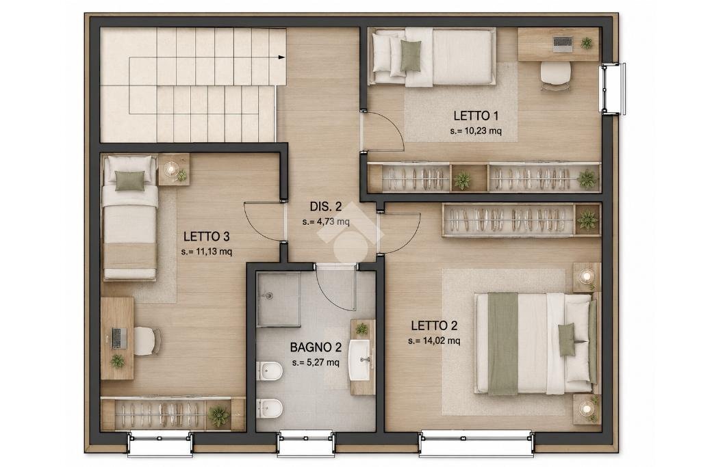 Porzione di casa Via Bazzane, Calderara di Reno - planimetria 1