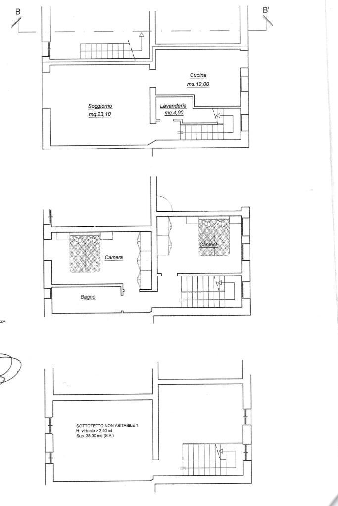 Porzione di casa Via Bacciliera, Calderara di Reno - planimetria 1