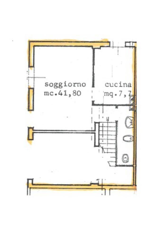 Porzione di casa Via Fratelli Ferrari, Anzola dell'Emilia - planimetria 1