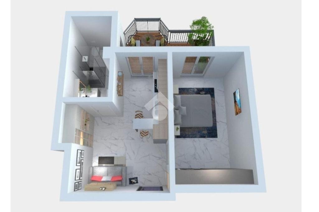 Two-room apartment Via Aurelia, Bordighera - floor plans 1