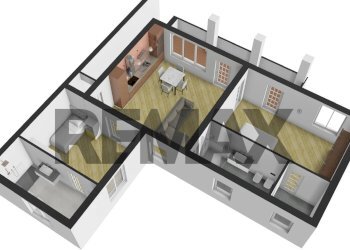 Pianta 3D - Independent house Viacolo Castello
 
8, Palestro - photo 28