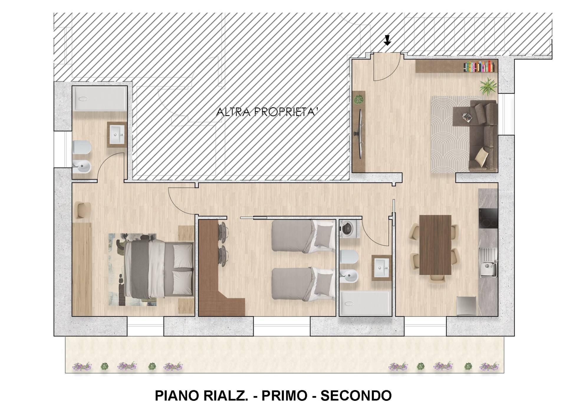 Foto 2 - Trilocale Via Po
 
13, Verona - planimetria 1