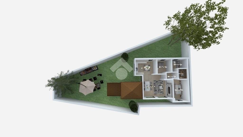 Portion of a house Strada Cesare Ferrero di Cambiano, Moncalieri - floor plans 1
