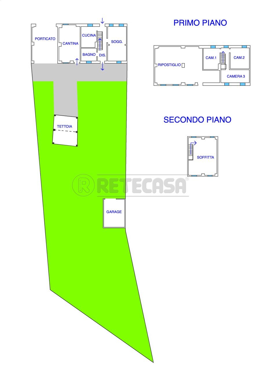 PLANIMETRIA - Villa a Schiera Via Roma 92, San Vito al Torre - planimetria 1