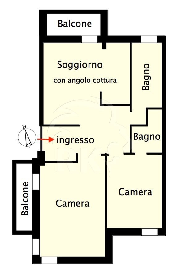 planimetria - Three-room apartment viale masini 4, Bologna (neighborhood Centro Storico) - floor plans 1