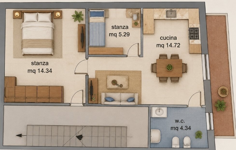 WhatsApp Image 2026-08-24 at 16.28.12 (2) - Two-room apartment Balestrate - photo 1