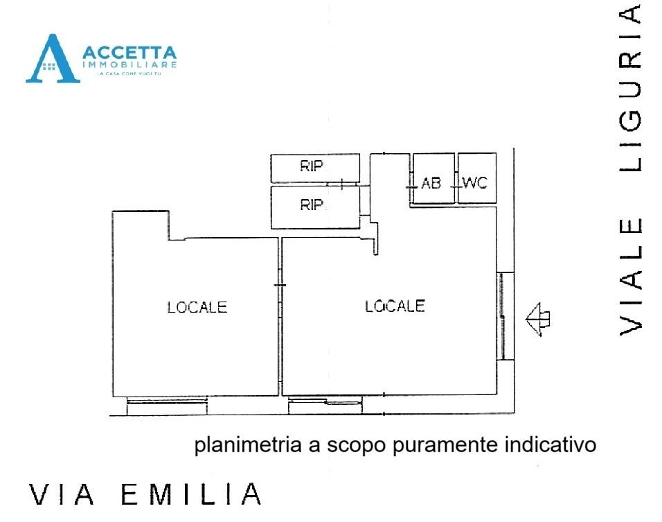 planimetria - Locale Commerciale Viale Liguria 12, Taranto - planimetria 1