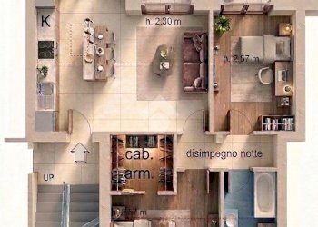 Three-room apartment Via Giovanni XXIII, Cesate - photo 33