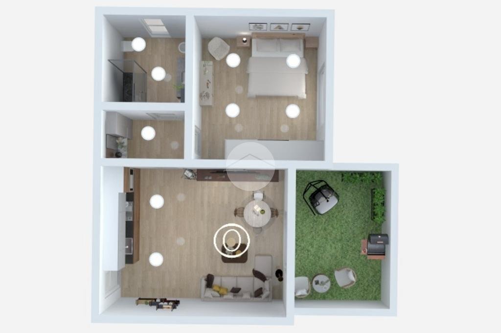 Two-room apartment Via degli Umiliati, Milano (neighborhood Ponte Lambro) - floor plans 1