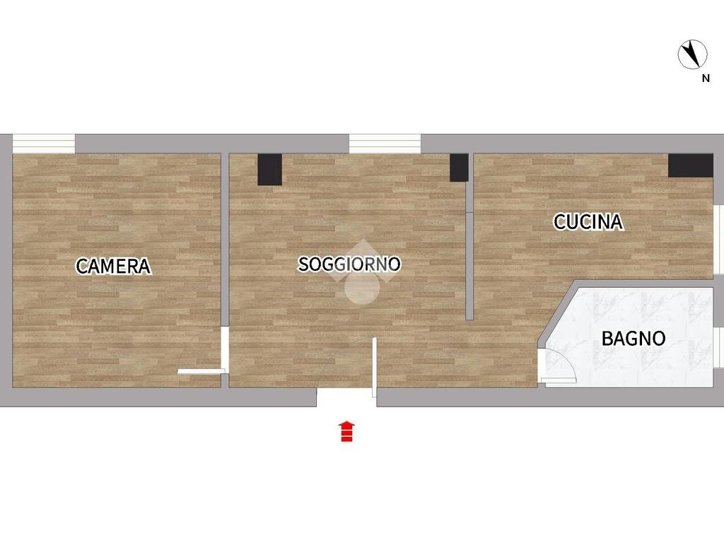 Bilocale Via Faliero Vezzani, Genova (zona Rivarolo) - planimetria 1
