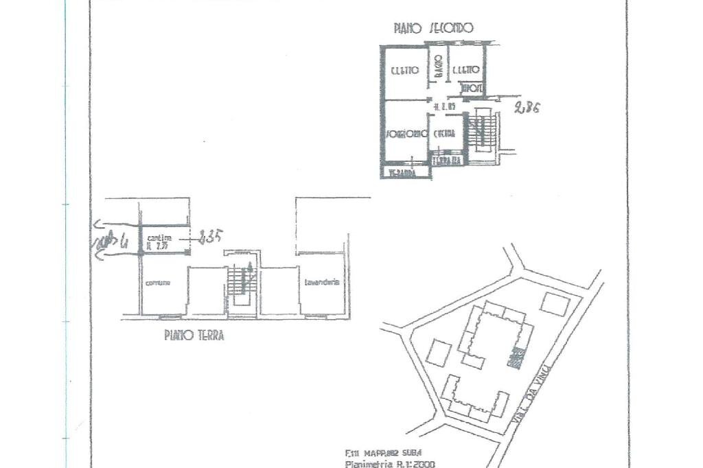 Quadrilocale Via Leonardo da Vinci, Bologna (zona Barca) - planimetria 1