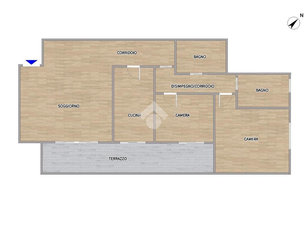 Trilocale Via Pregnana, Cornaredo - planimetria 1