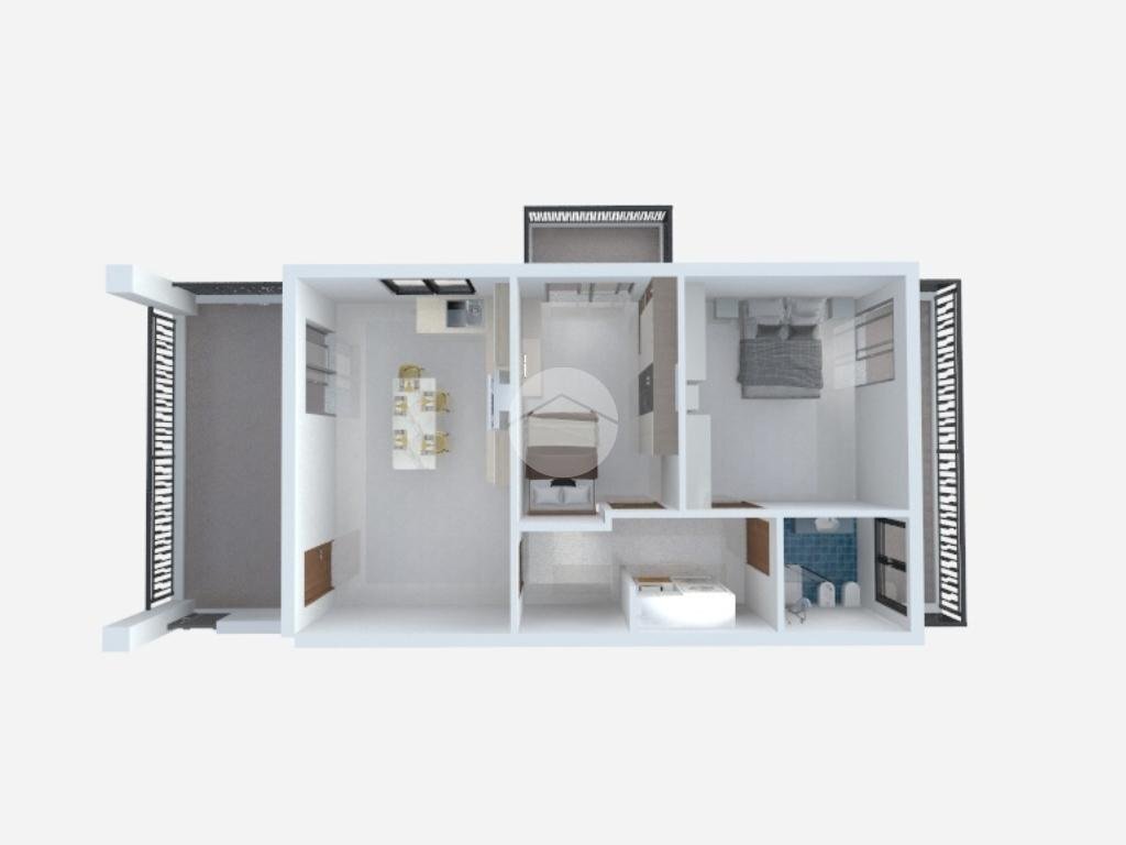 Three-room apartment Via San Carlo, Cesano Boscone - floor plans 1