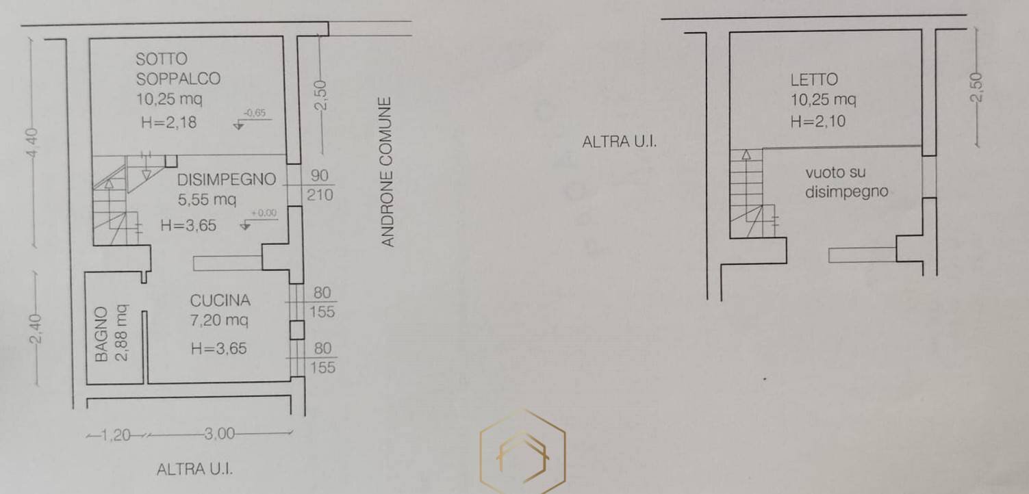 Foto 10 - One-room apartment Via Borgo Dei Leoni, Ferrara - floor plans 1