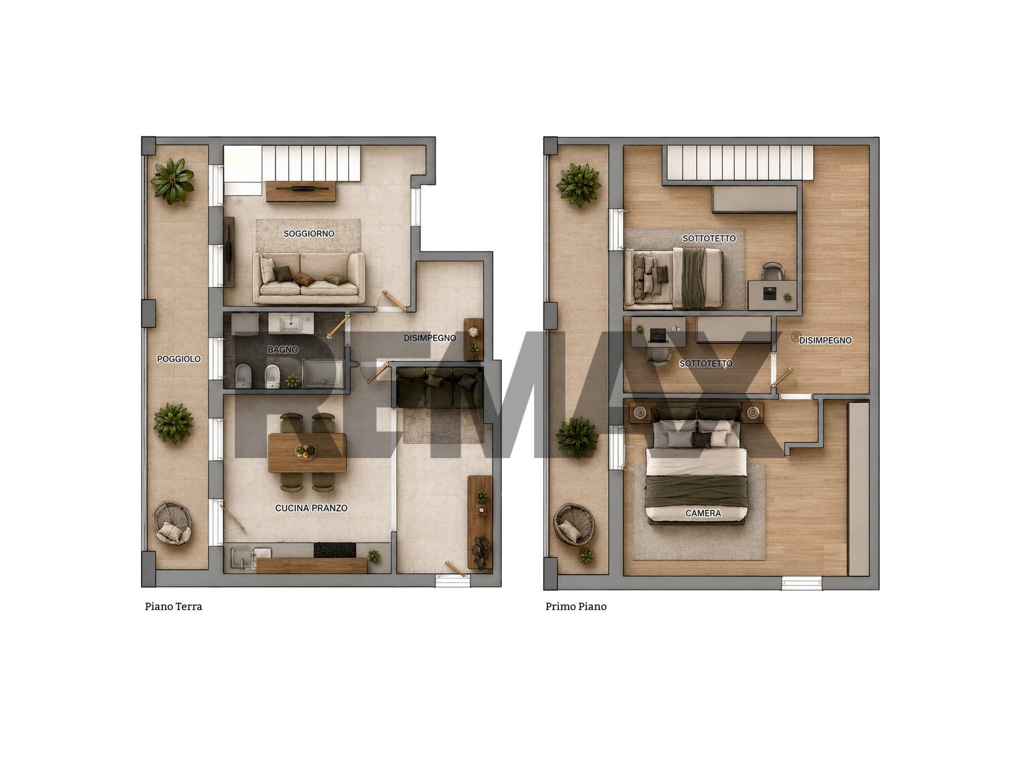 Pianta 3D - Trilocale VIA ROMA
 
126/A, Pianiga - planimetria 1