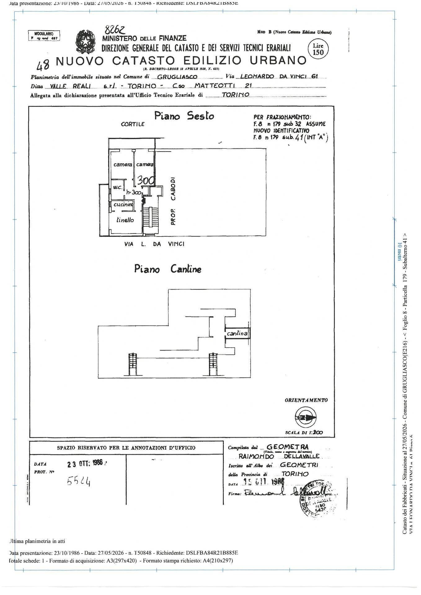 Foto 27 - Three-room apartment via leonardo da vinci, Grugliasco - floor plans 1