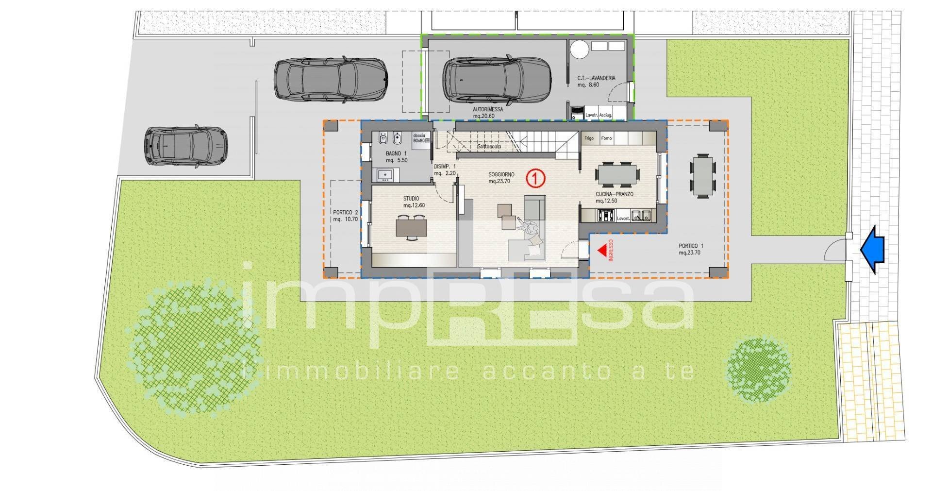 Foto 14 - Villa a Schiera Via Roma, Zoppola - planimetria 1