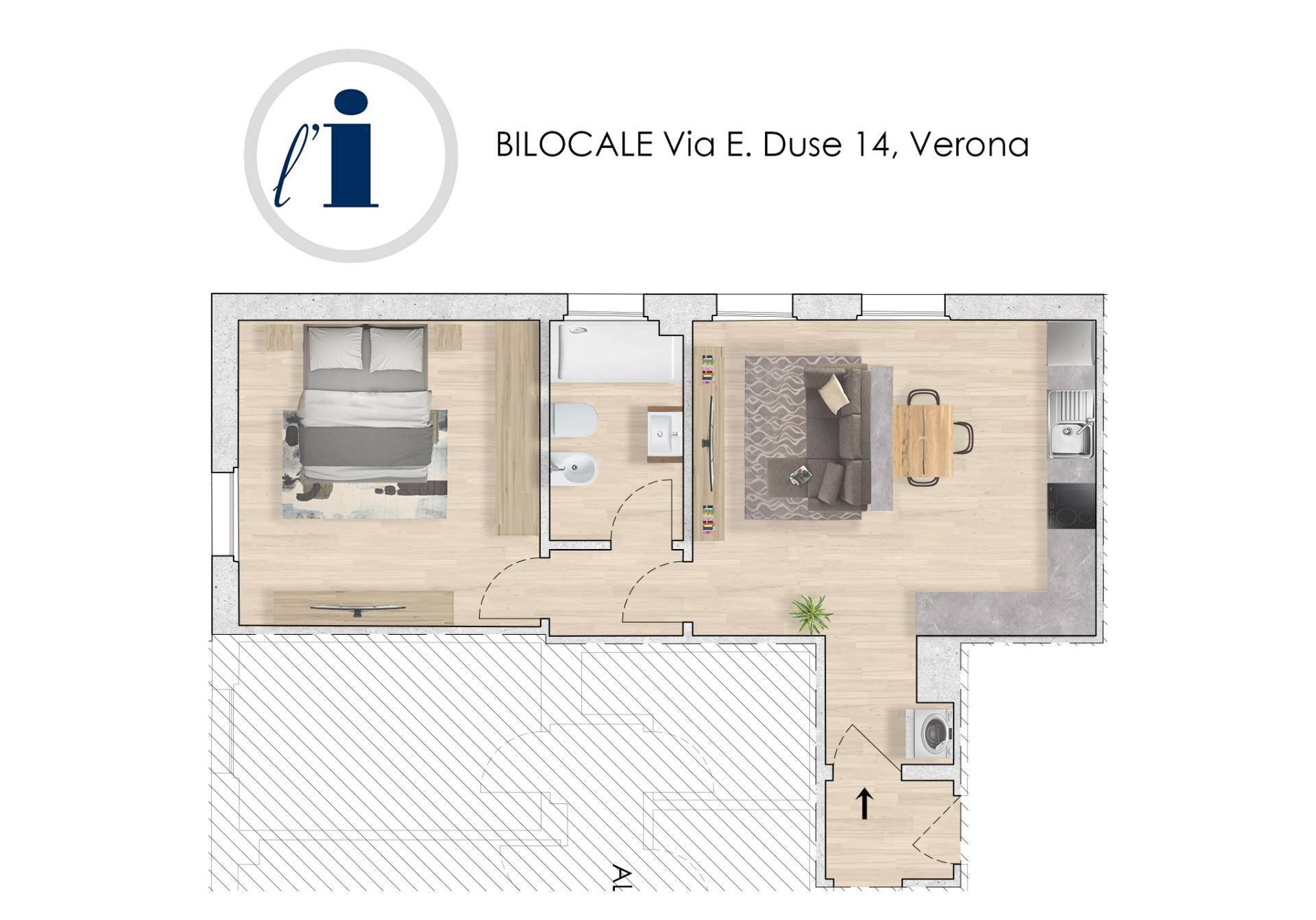 Foto 2 - Two-room apartment Via Eleonora Duse
 
14, Verona - floor plans 1