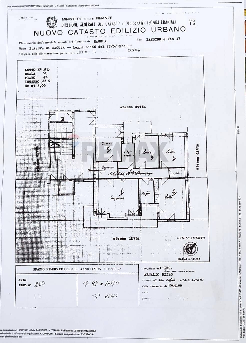 Pianta 2D - Apartment via Paestum
 
86, Ragusa - floor plans 1