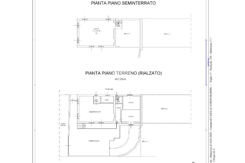 Villa Via del Lupo, Caselle Torinese - planimetria 1