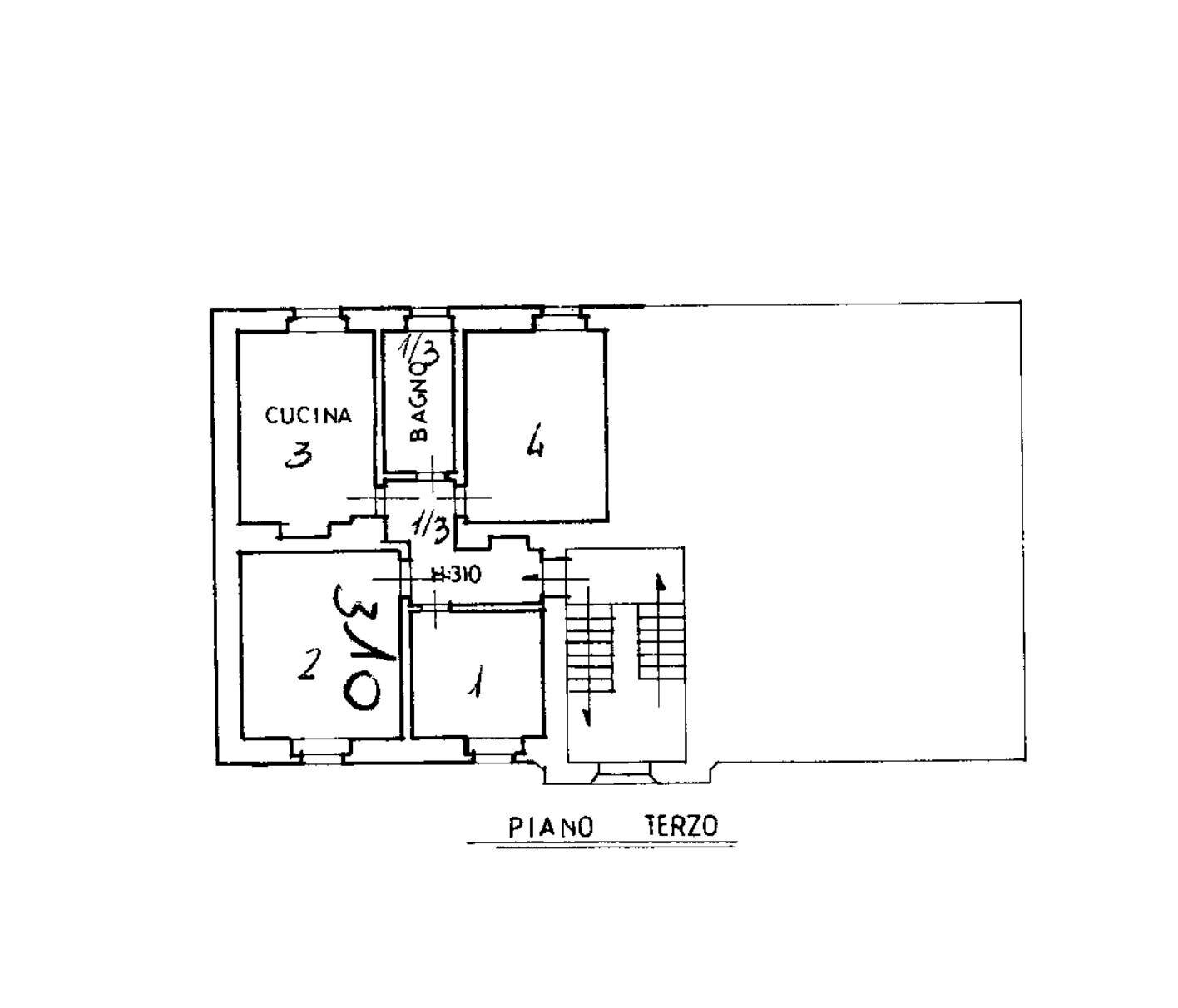 Foto 11 - Four-room apartment Via Aurelia Antica
 
30, Orbetello - floor plans 1