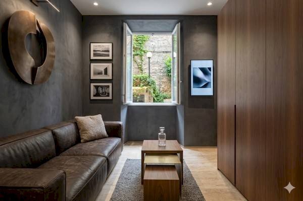 Soggiorno - Three-room apartment via Aldo Acquarone, 18, Genova (neighborhood Castelletto) - photo 3