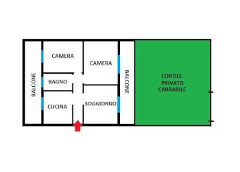 Planimetria - Appartamento viale Sant'Angelo, 63, Corigliano-Rossano - foto 13