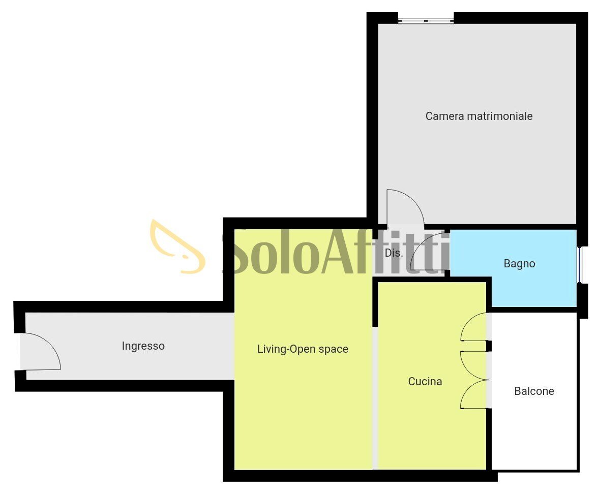 BA1569 - Ground Floor - Four-room apartment Via San Giovanni Bosco 11, Pavia - floor plans 1