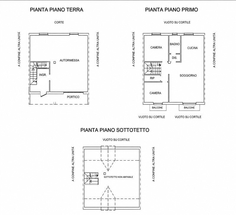 1 - Terraced Villa at auction Via Filippo Tommaso Marinetti 25-27, Alessandria - floor plans 1