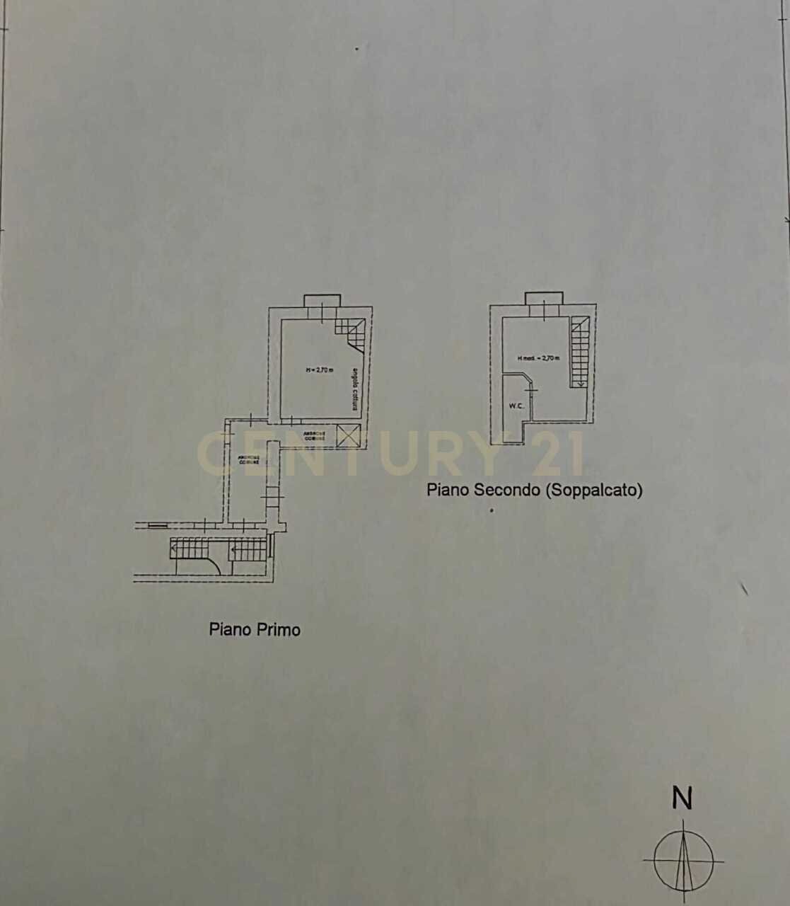 PLANIMETRIA - Bilocale Via Antonino di Sangiuliano 81, Catania - planimetria 1