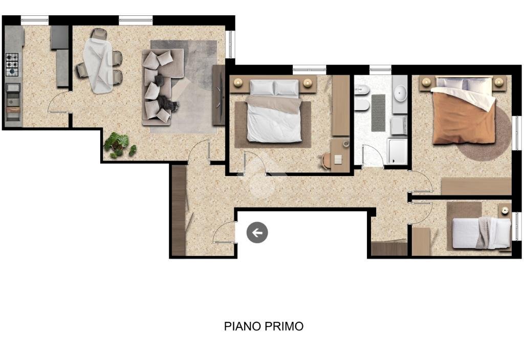 Four-room apartment Via di Renazzo, Cento - floor plans 1