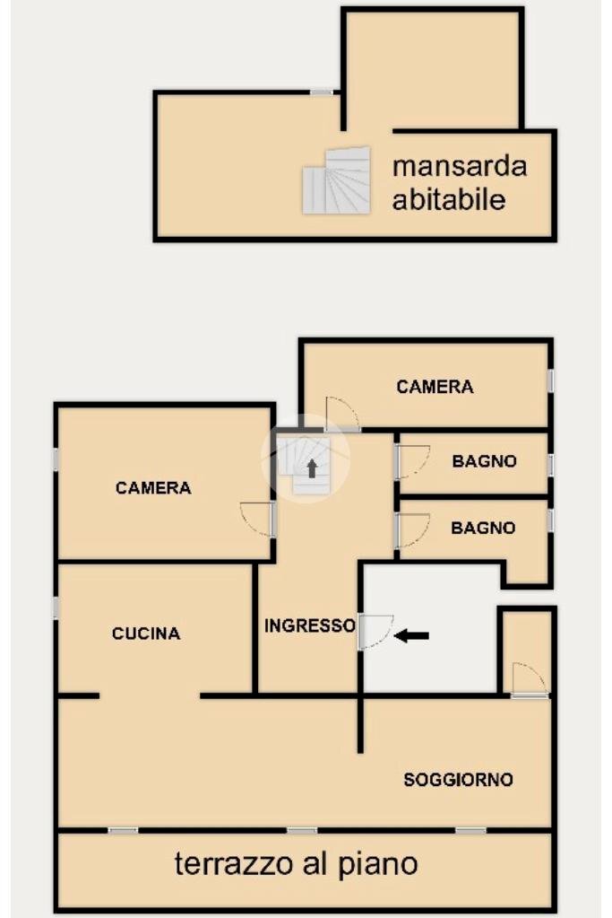 Apartment Via germano jori, Genova (neighborhood Certosa) - floor plans 1